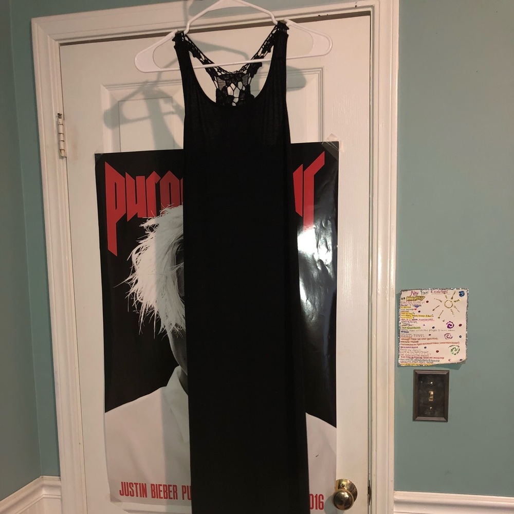 Black maxi dress